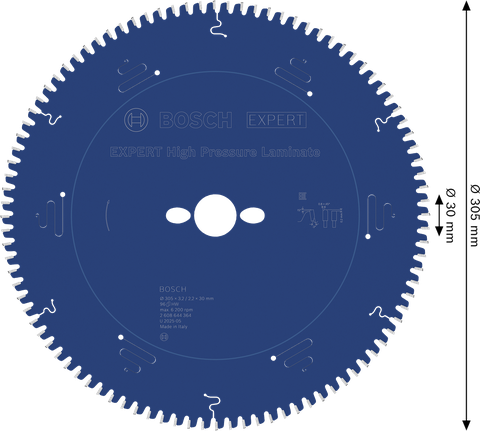 BoschEXPERT 高压层压板圆锯片 305mm。